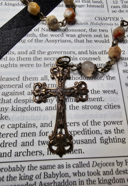 Our Lady of Mount Carmel Stone Rosary-2