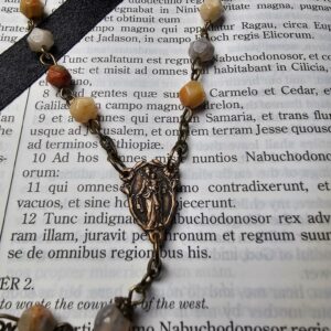 Our Lady of Mount Carmel Stone Rosary-3