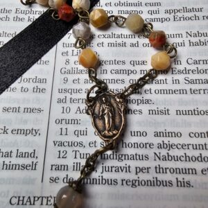 Our Lady of Mount Carmel Stone Rosary-6
