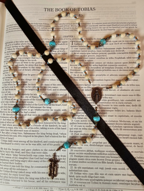 Turquoise & Amber Mary St John Rosary