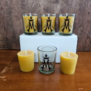 2oz Votive Candle w: Decal Glass-1