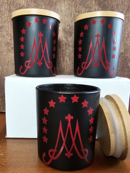 6oz Black Votive Candle w: Lid-1