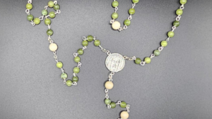 Green Aventurine Holy Face Rosary