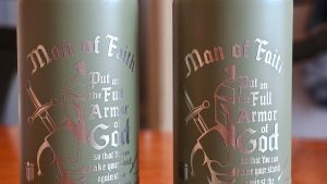 Man of Faith w/ Armor of God RTIC Journey Bottle