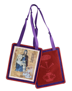 Benediction and Protection Purple Wall Scapular