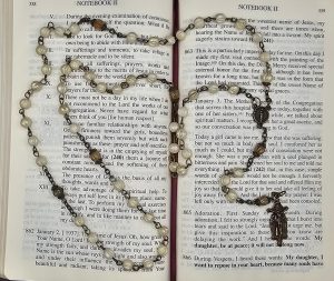 Ivory and Amber Melon Rosary